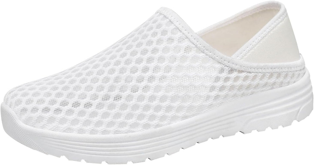 Legere bekväm snörfri herrsneakers, ventilerande herrsneakers, mjuk stickad topp, ortopediska slip-on skor, halkfria mjuka innersulor för fitness löpning promenader