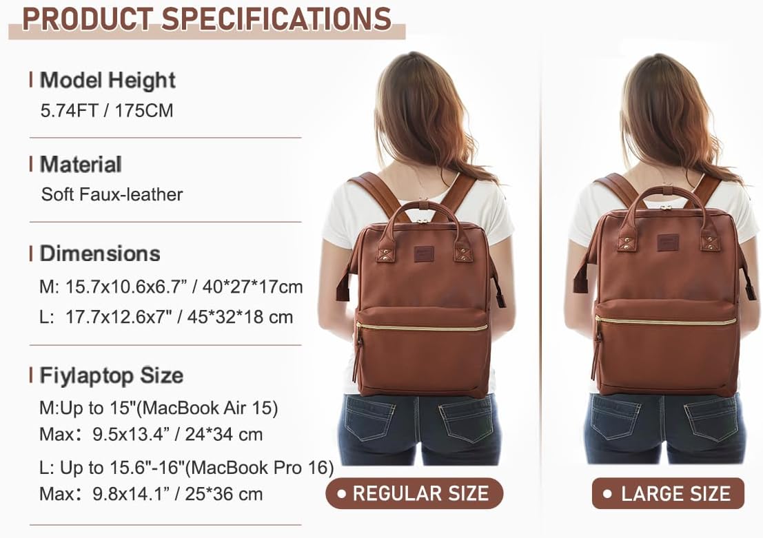 Kah&Kee unisex - vuxen Pu2 ryggsäckar (1-pack)