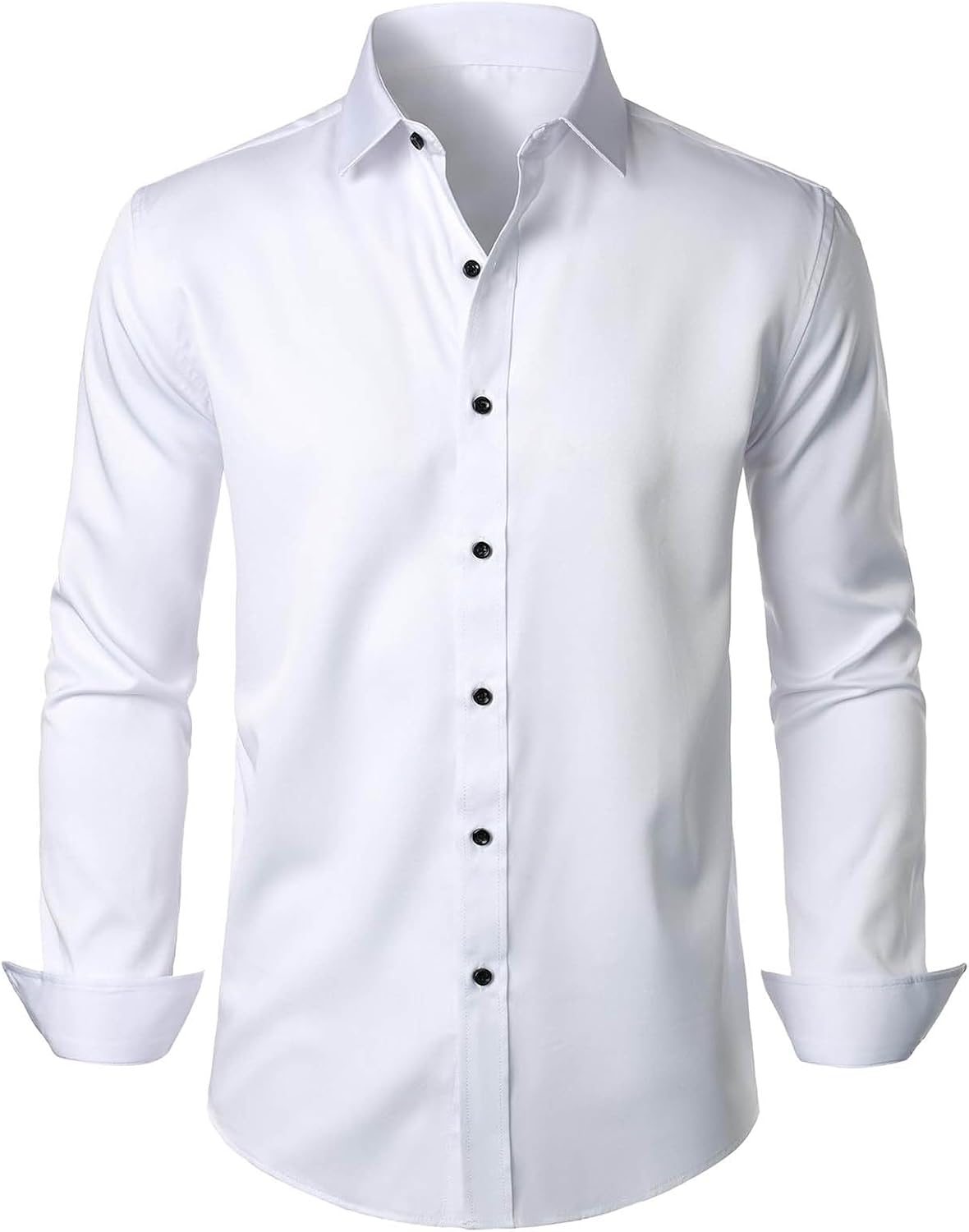 Herr lyx satinklänning skjortor glänsande siden som långärmad button down skjortor casual normal passform bröllop fest avslutningsbal toppar paljetter skjorta män