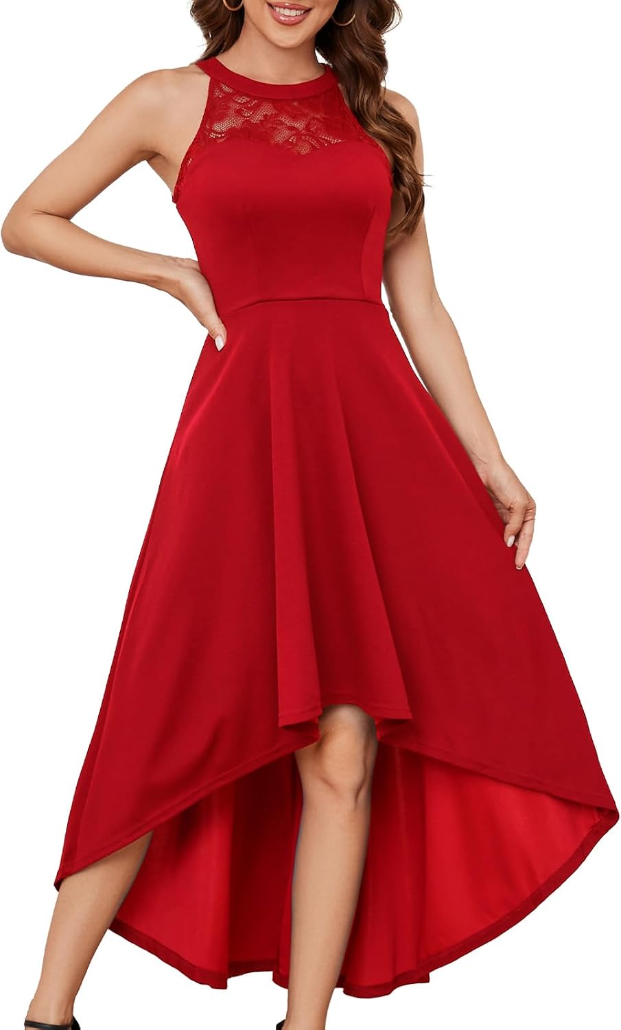 Bbonlinedress Aftonklänning, elegant för bröllopsgäst, festlig klänning, halterneck, konfirmationsklänning, brudtärneklänning, cocktailklänning, festklänning