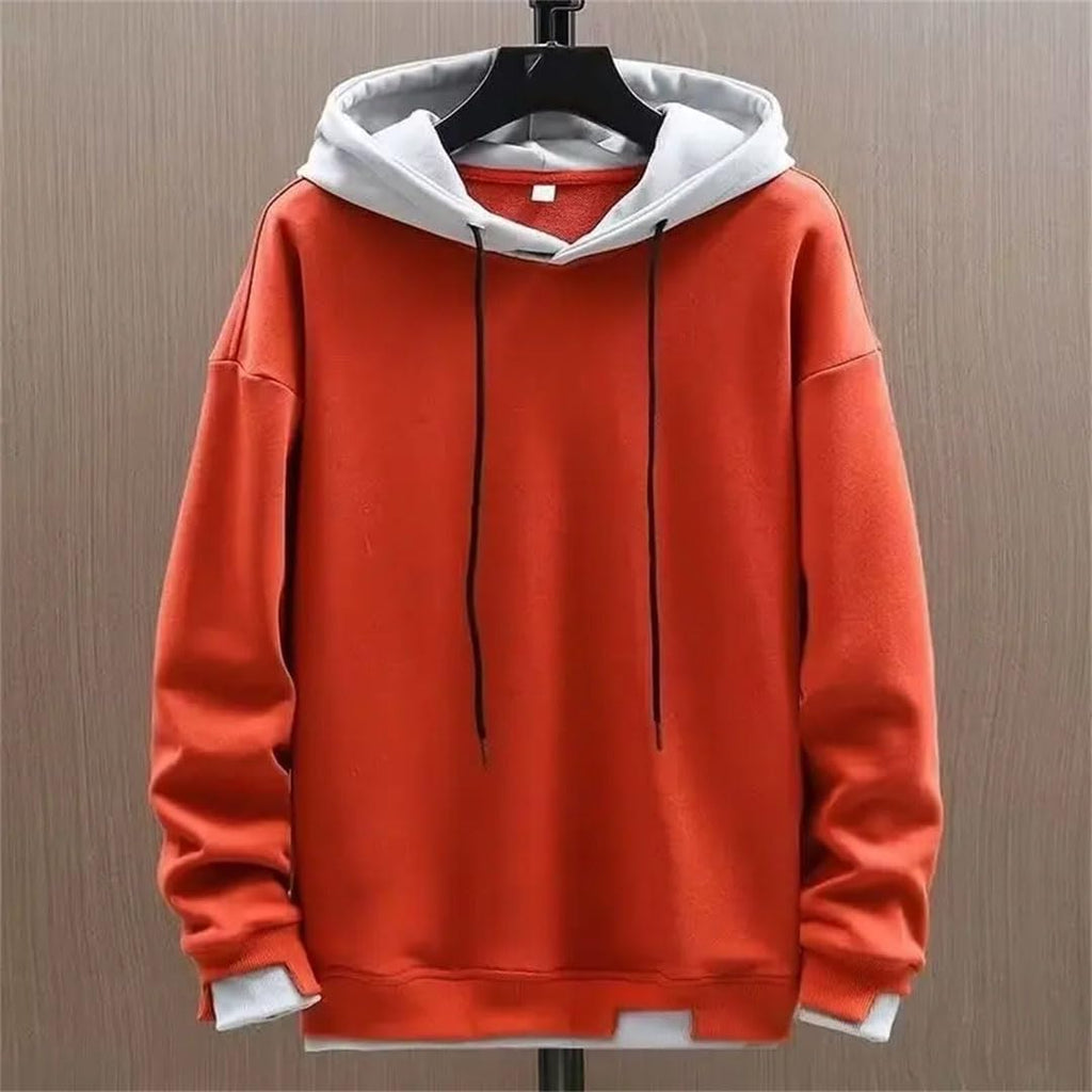 Huvtröjor för män Street Pullover Långärmad lappverk sweatshirt män streetwear huvtröja