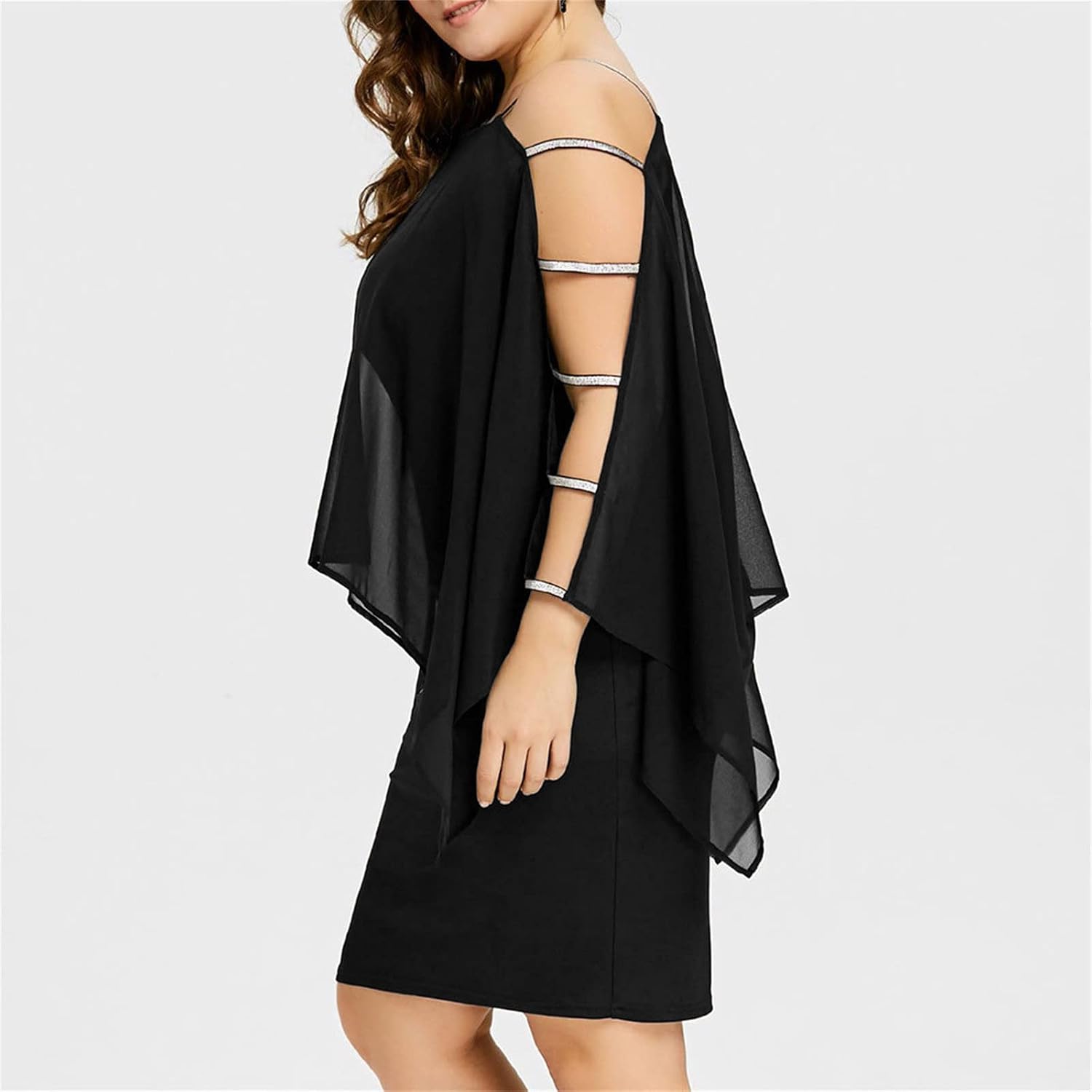 Klänningar för kvinnor kvinnor plus size bröllop gäst spets swingklänning retro halvärm axellös kväll bal midi-klänning maxiklänningar för kvinnor
