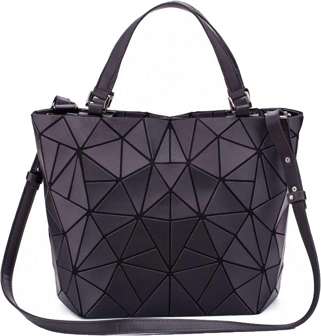 Geometriska lysande gitter handväska kedja crossbody påse tygväskor handväskor holografiska handväskor för kvinnor femmes