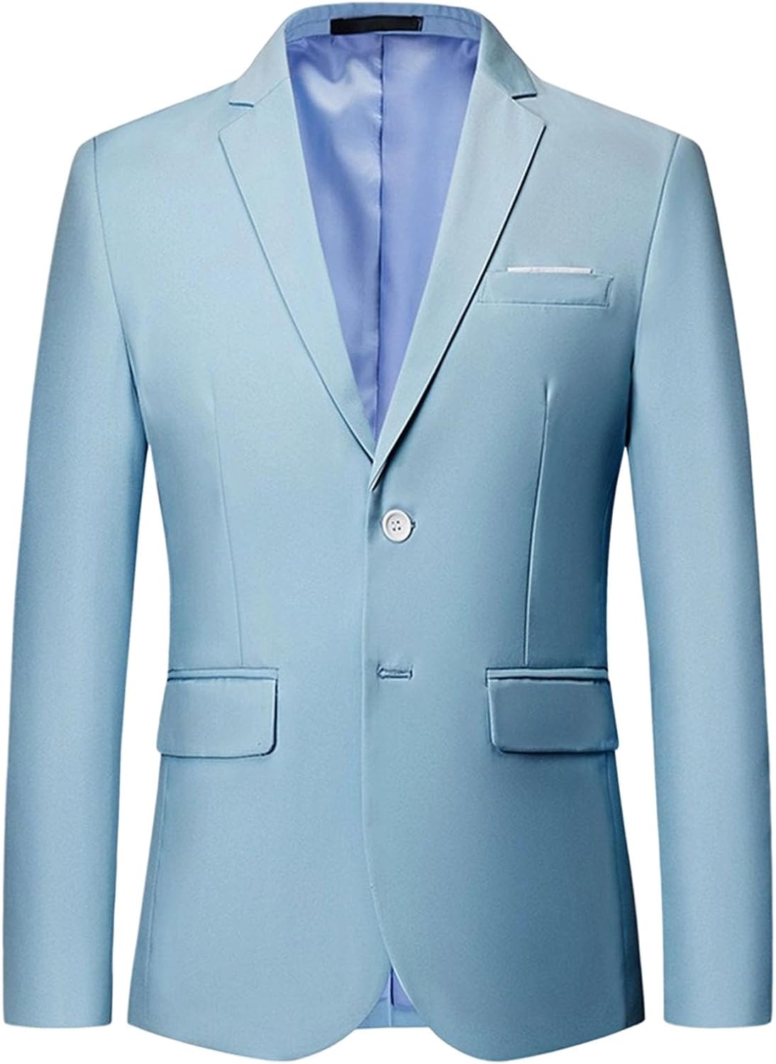 Herr Slim Fit Blazer 2 knappar kappa vardaglig enfärgad blazer kappa resa lätt kostymjacka