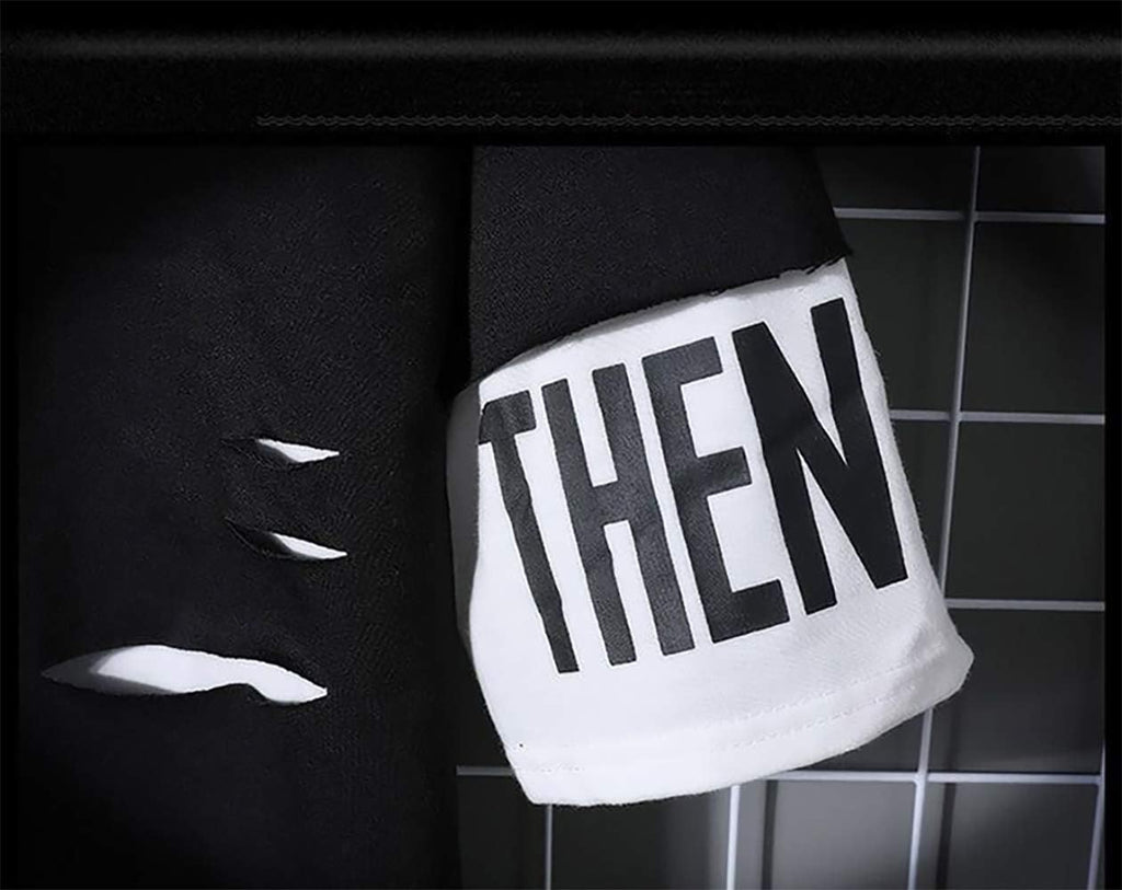 Hello MrLin Herrarmode Techwear Hip Hop Kapuzenpullover Japanischer Streetwear Patchwork Urban Jumper