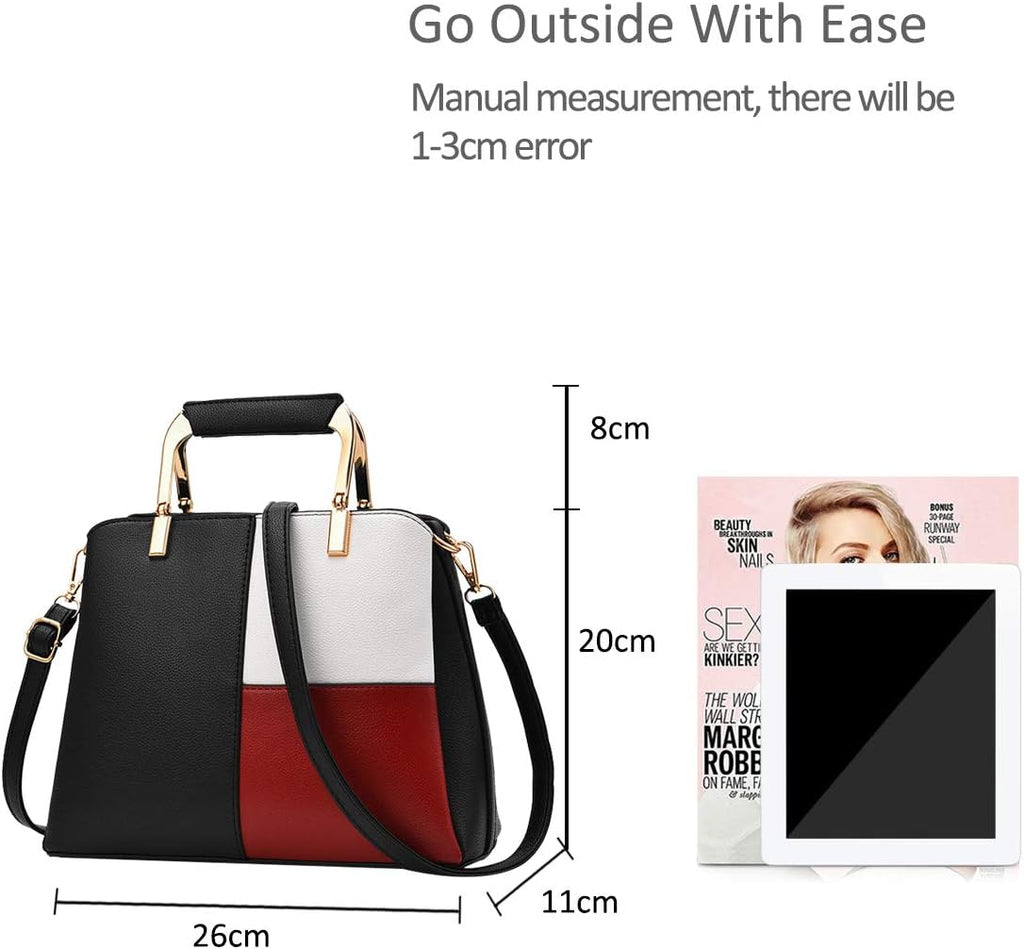 NICOLE&DORIS Dam axelväskor enkel axelväska crossbody messengerväska väska all satchel väska för dam PU läder