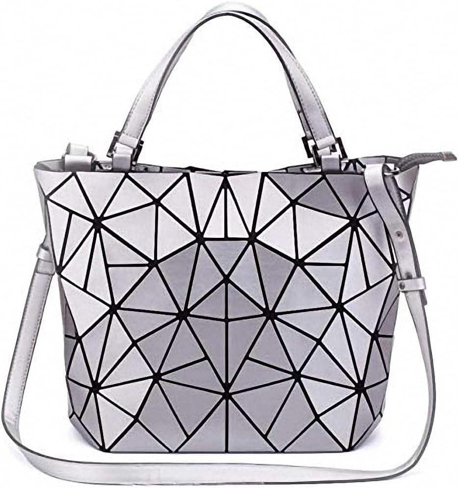 Geometriska lysande gitter handväska kedja crossbody påse tygväskor handväskor holografiska handväskor för kvinnor femmes