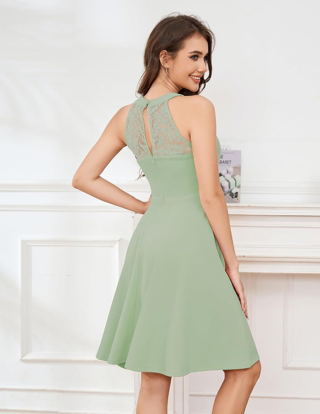 Bbonlinedress Aftonklänning, elegant för bröllopsgäst, festlig klänning, halterneck, konfirmationsklänning, brudtärneklänning, cocktailklänning, festklänning