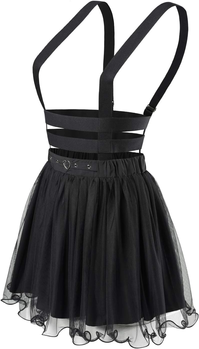 LittleForBig Mesh overall kjol Romper – Heartbreaker Overall Kjol