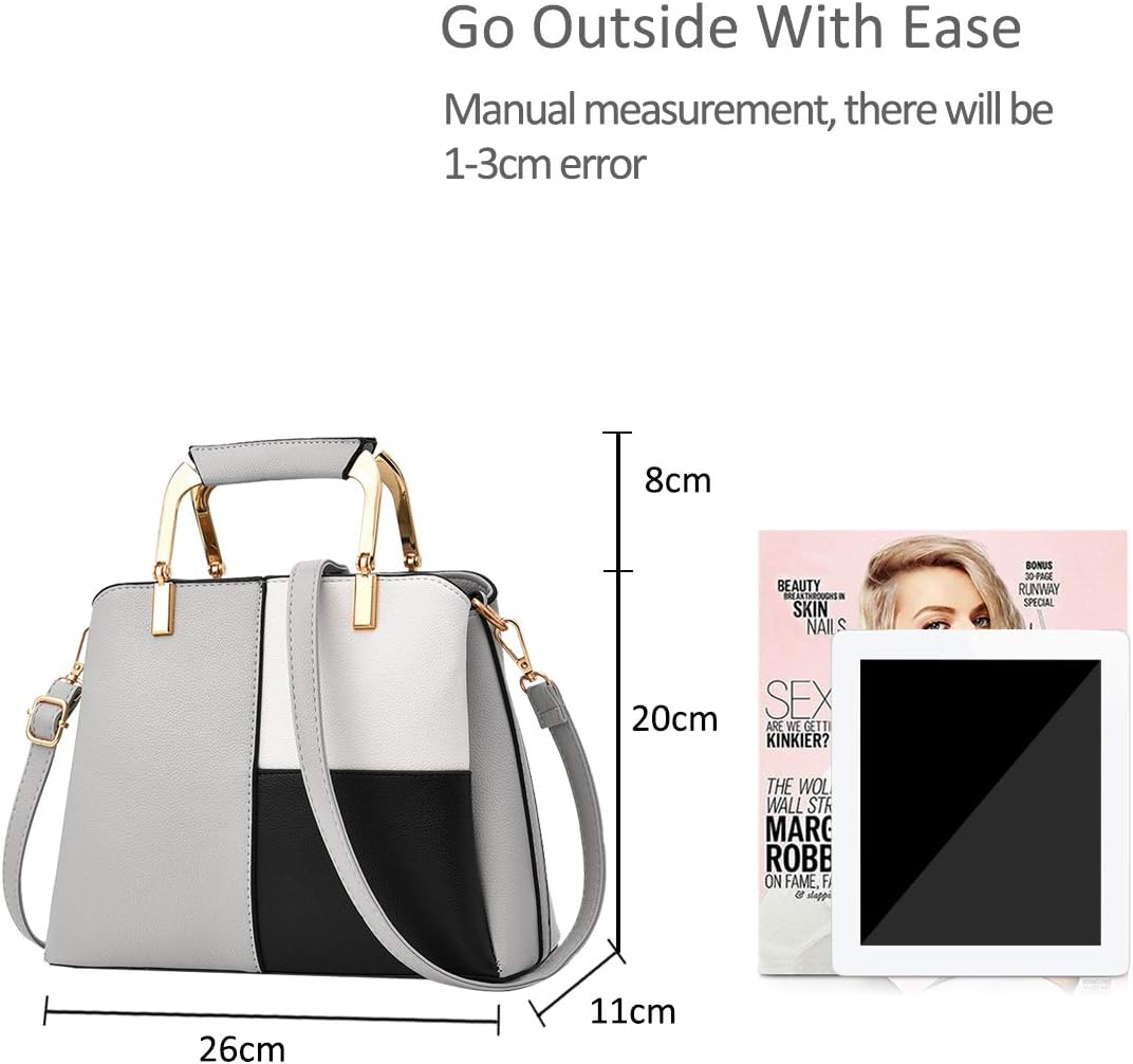 NICOLE&DORIS Dam axelväskor enkel axelväska crossbody messengerväska väska all satchel väska för dam PU läder