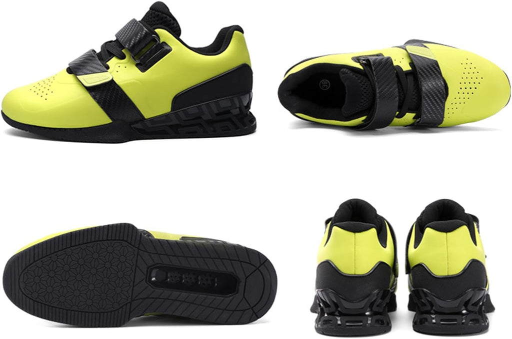 Tyngdlyftningsskor för män, Styrkelyft Bodybuilding Squat Skor Gym Cross Trainers Skor