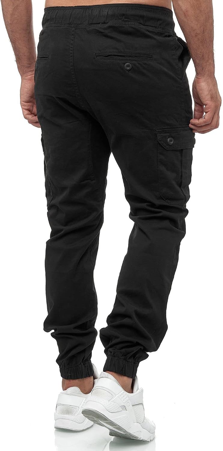 Tazzio cargobyxor herr, cargobyxor, joggingbyxor, chinos, normal passform, jeans 16610
