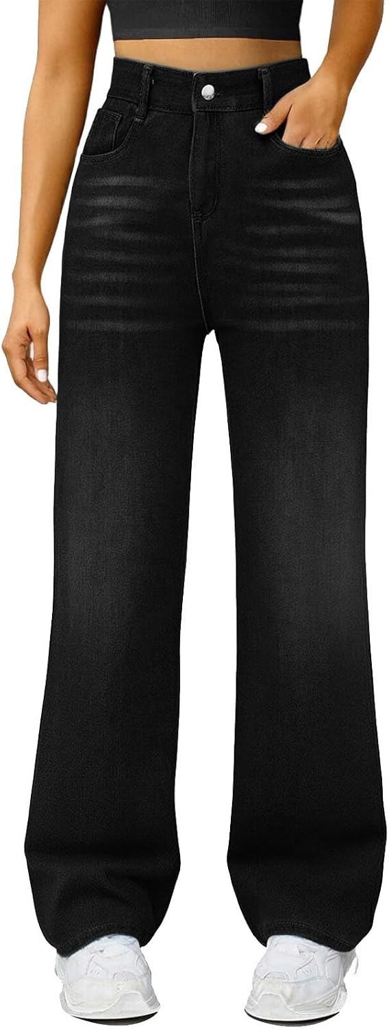 Generiska jeans korta byxor dam slip-jeans dam säckig jeans korta kostymjeans längd 28 tunna kort stretch Y2k lämplig för fritid och hem