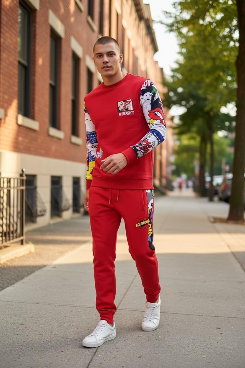 SCREENSHOT Herr Hip Hop Premium Slim Fit Track Byxor