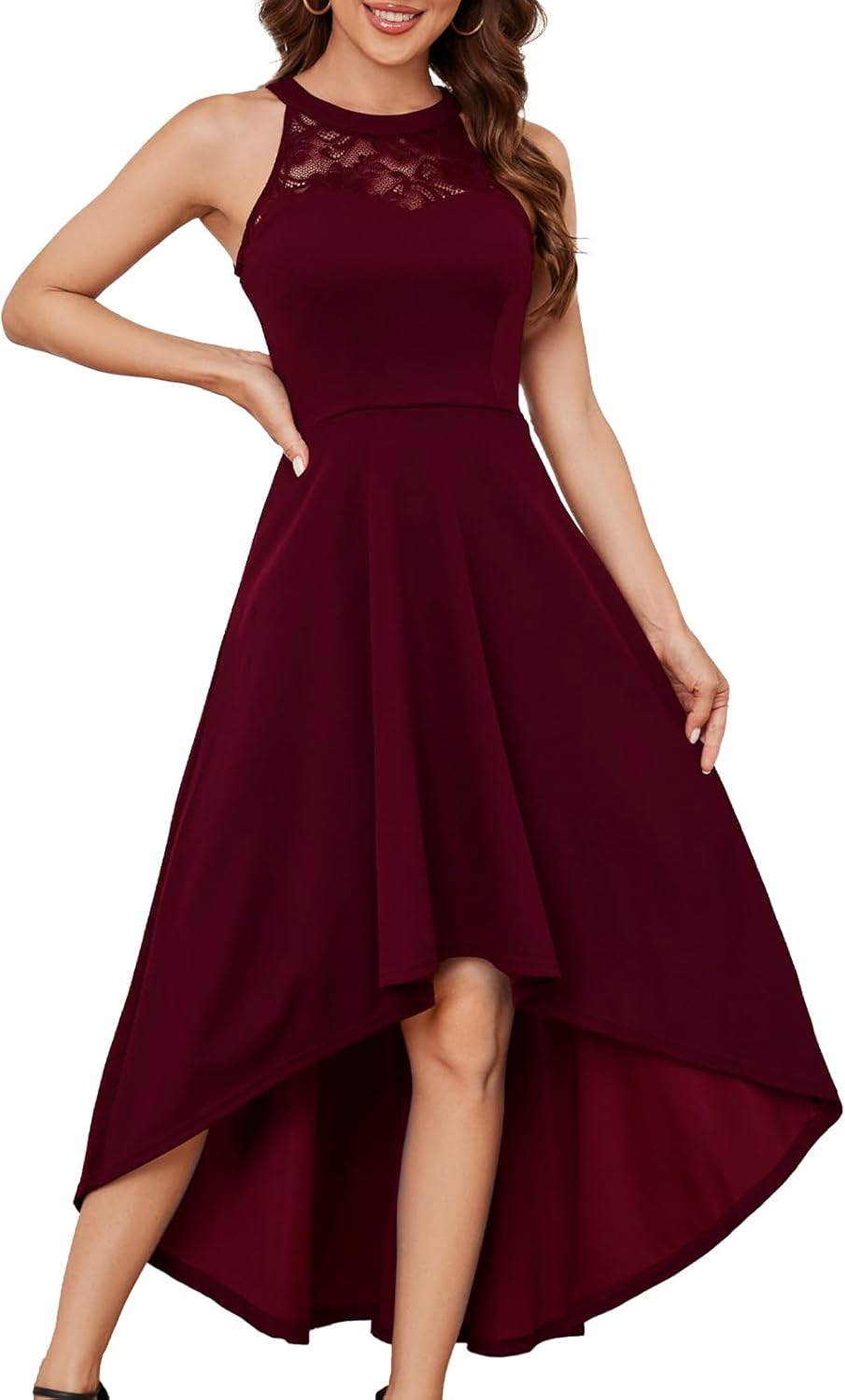 Bbonlinedress Aftonklänning, elegant för bröllopsgäst, festlig klänning, halterneck, konfirmationsklänning, brudtärneklänning, cocktailklänning, festklänning
