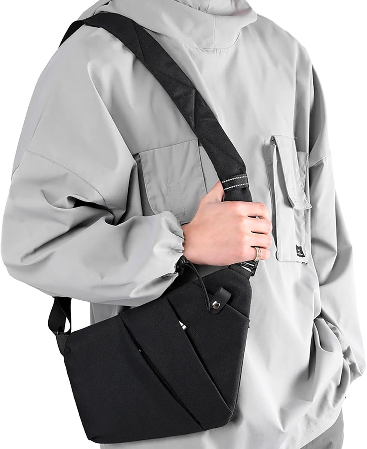 Sling Ryggsäck Herr,Chest Sling Ryggsäck Axel Ryggsäck - Sling Chest Crossbody Bag Bärbar Vattentät Stor kapacitet för camping Daglig användning Resevandring Onlynery
