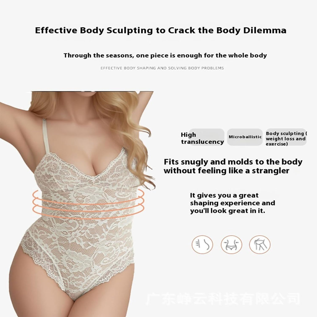 Onewus dam plus size bodysuit med höftlyft