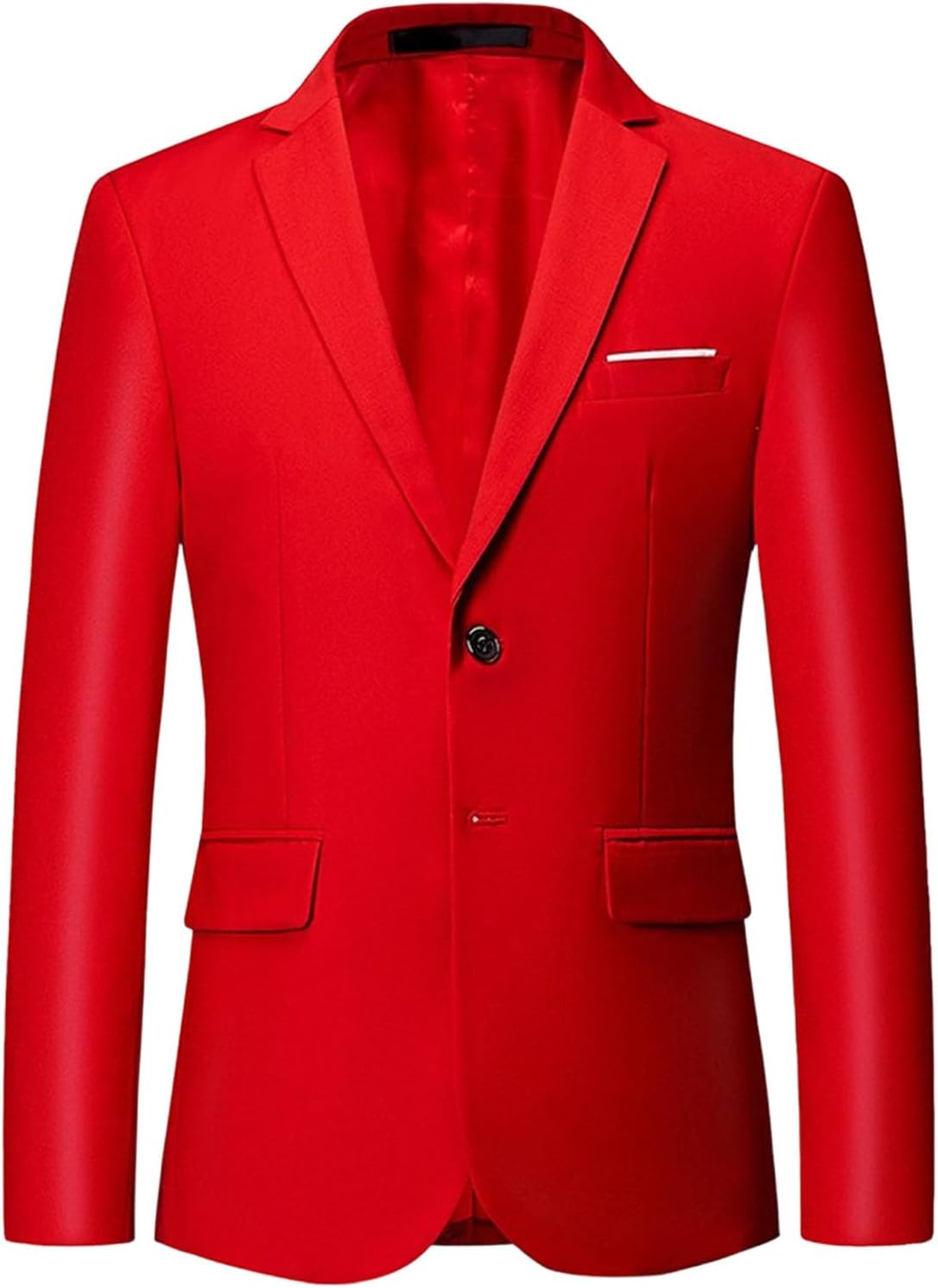 Herr Slim Fit Blazer 2 knappar kappa vardaglig enfärgad blazer kappa resa lätt kostymjacka