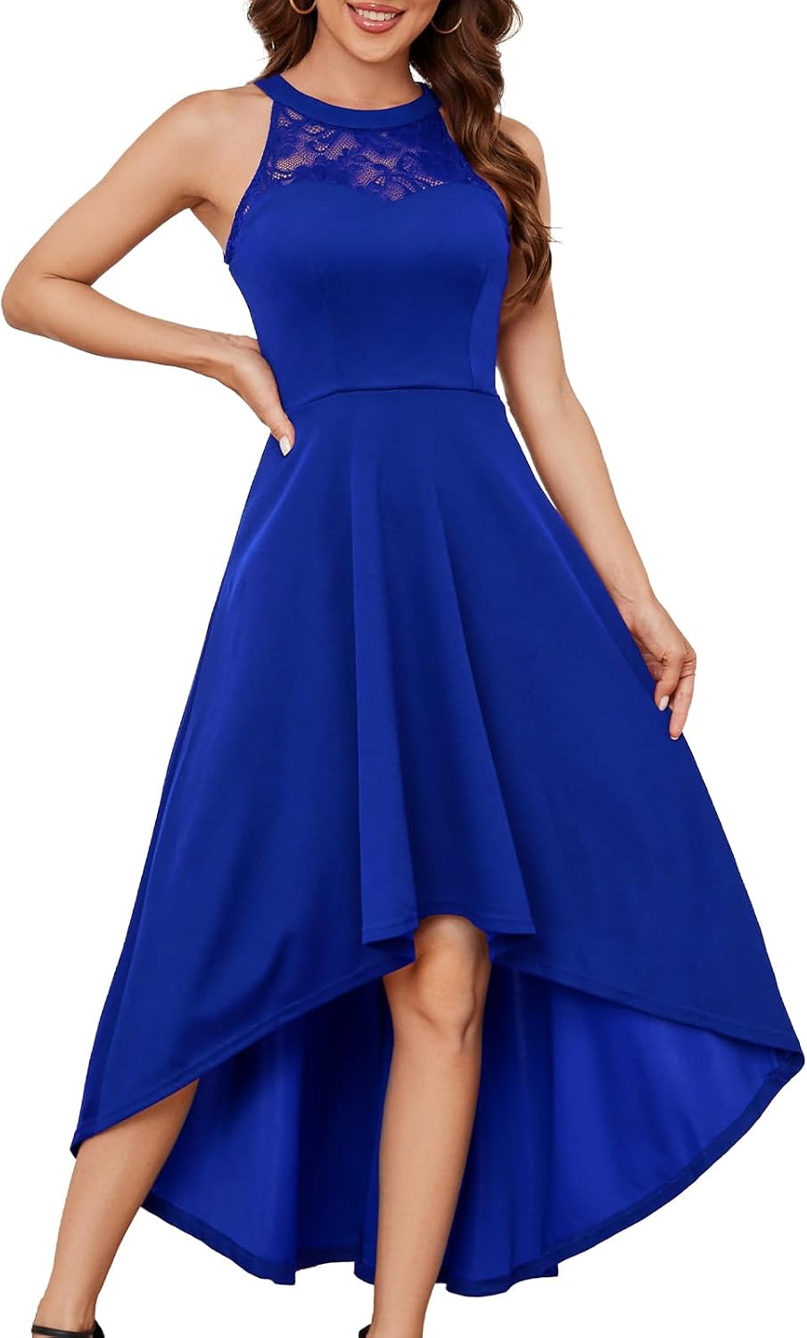 Bbonlinedress Aftonklänning, elegant för bröllopsgäst, festlig klänning, halterneck, konfirmationsklänning, brudtärneklänning, cocktailklänning, festklänning