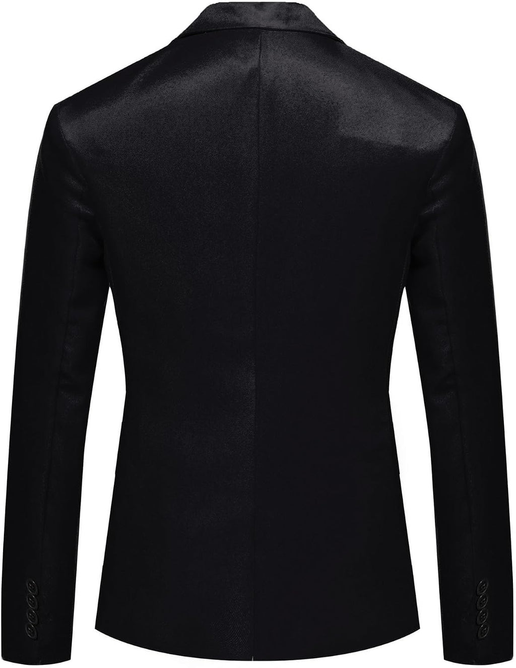 Herr smal passform en knapp blazer jacka notch kavajslag svart trim ficka solid sportdräkt kappa för vardaglig fest bal