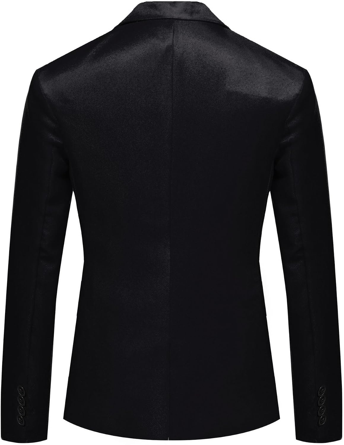 Herr smal passform en knapp blazer jacka notch kavajslag svart trim ficka solid sportdräkt kappa för vardaglig fest bal