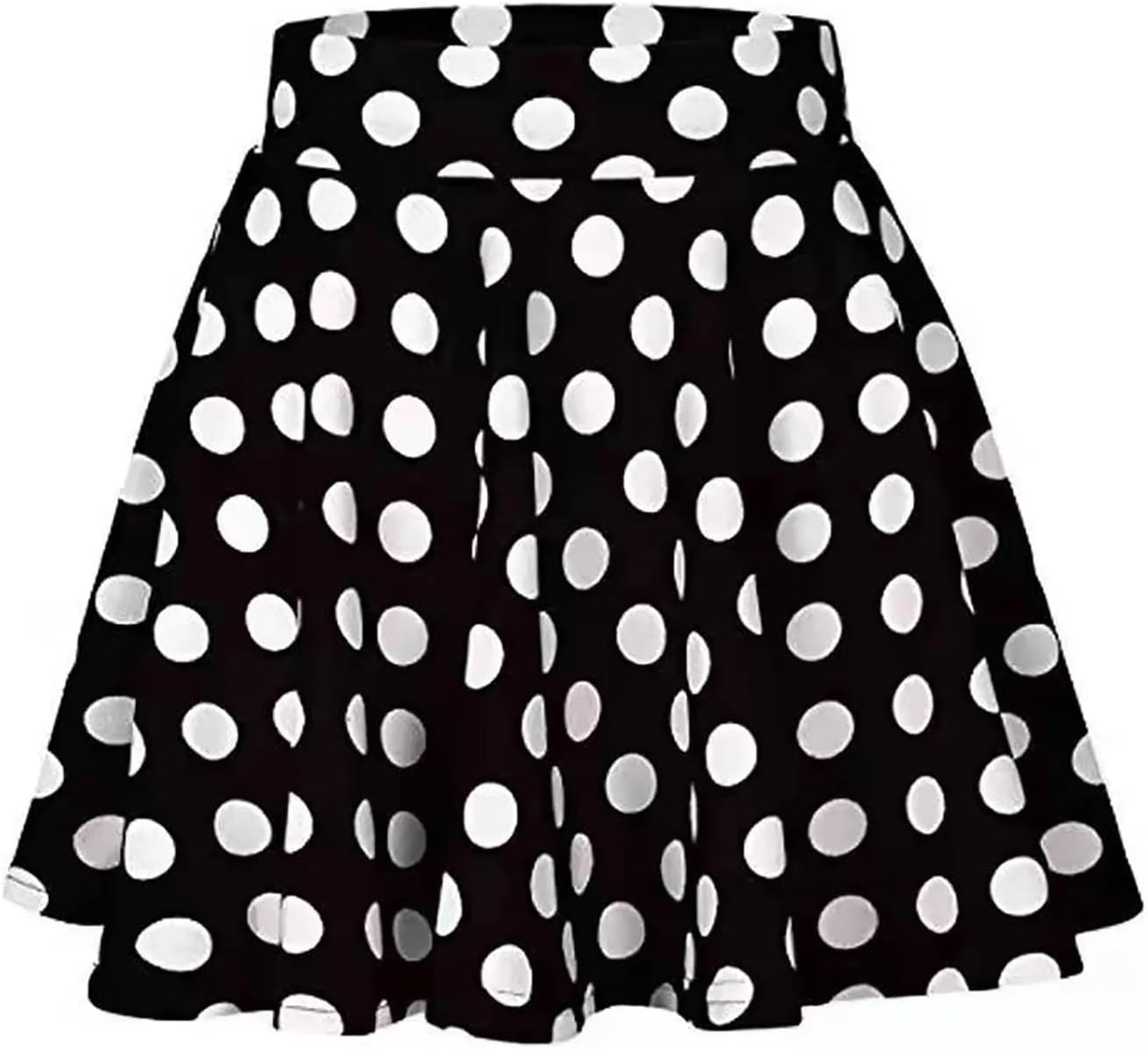 Damkjol Stretch Flared Casual Skirts Pleated A Line Swim Cover Up For