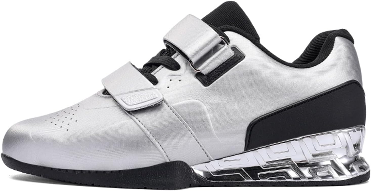 Tyngdlyftningsskor för män, Styrkelyft Bodybuilding Squat Skor Gym Cross Trainers Skor