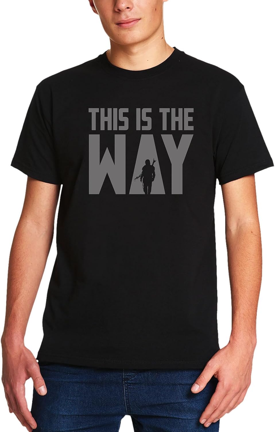 Albenwald Star Wars T-shirts och huvtröjor med This Is The Way-motiv tryck för män kvinnor unisex bomull