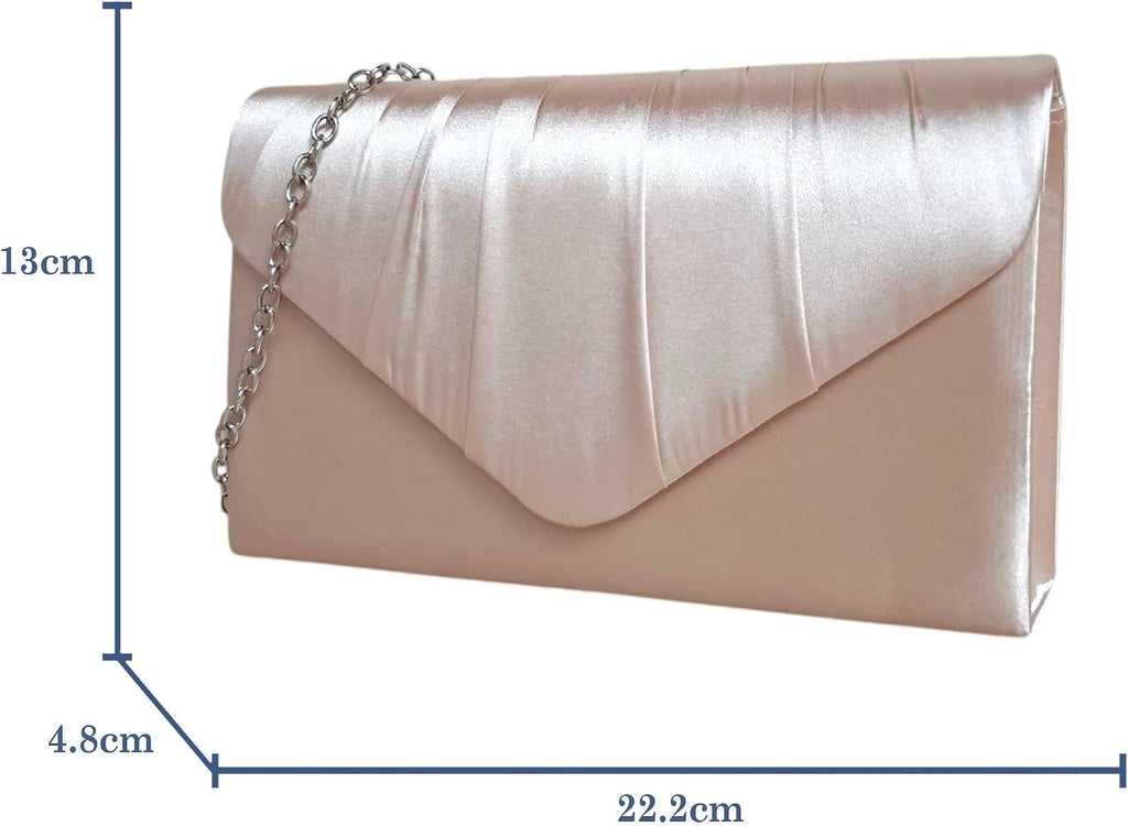 fi9® DAMER SATIN PARTY BORD BRIDAL EVENING CLUTCH HANDVÄSKA Handväska