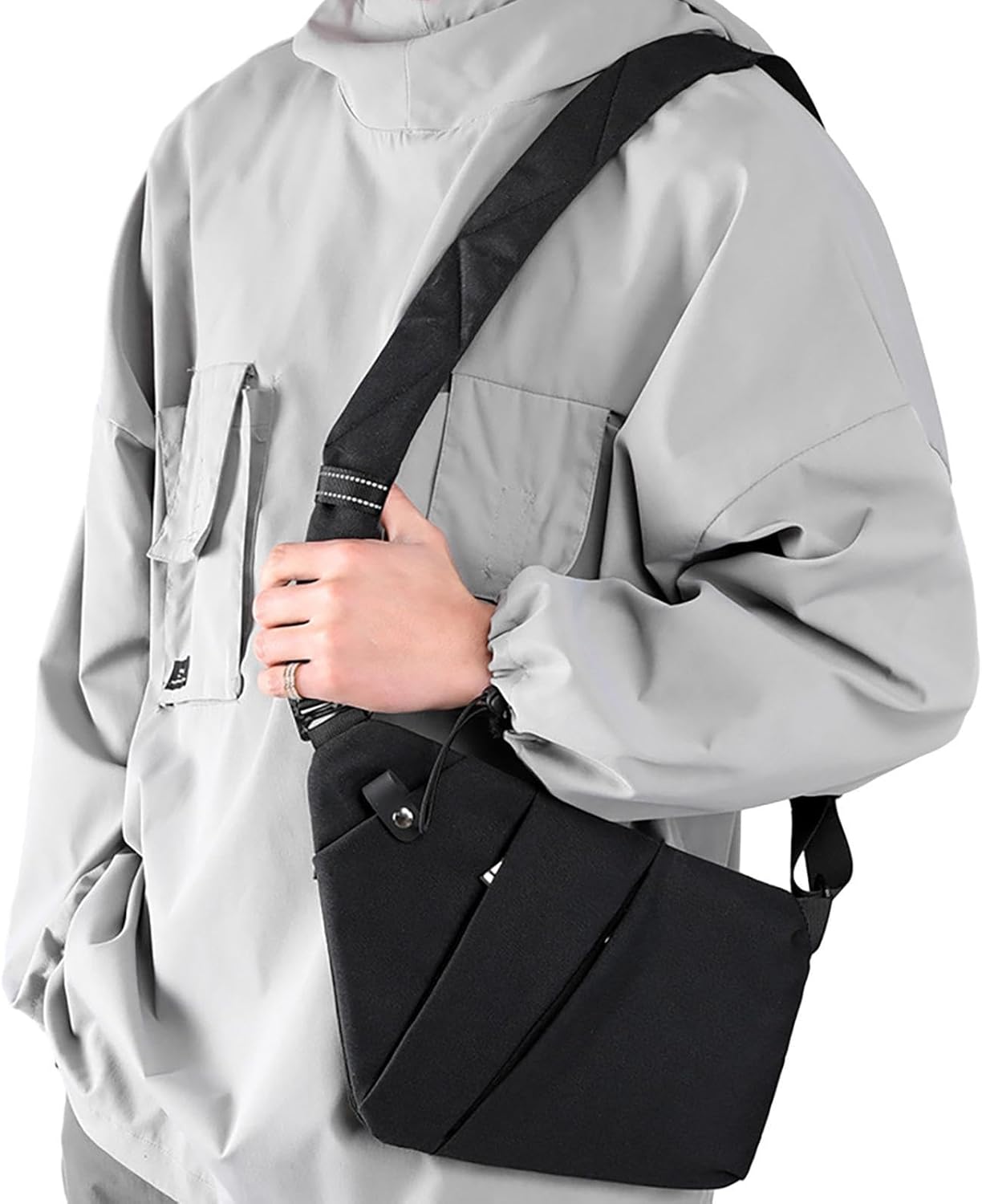 Sling Ryggsäck Herr,Chest Sling Ryggsäck Axel Ryggsäck - Sling Chest Crossbody Bag Bärbar Vattentät Stor kapacitet för camping Daglig användning Resevandring Onlynery