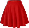 Damkjol Stretch Flared Casual Skirts Pleated A Line Swim Cover Up For