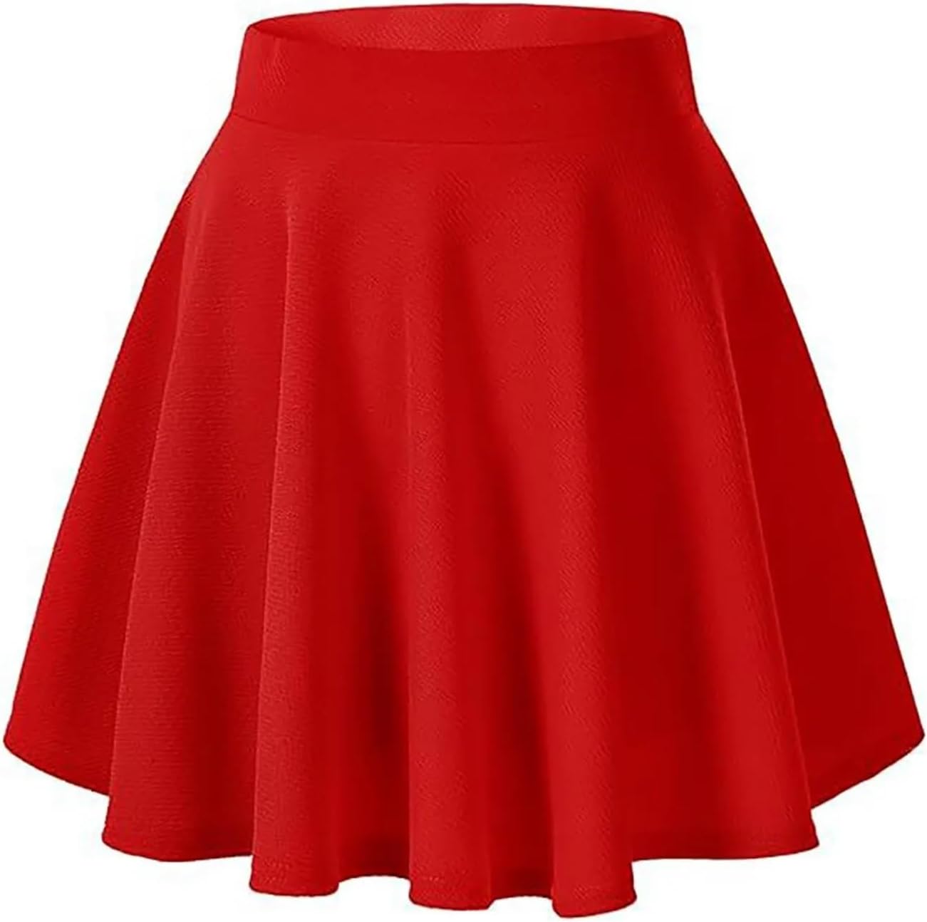 Damkjol Stretch Flared Casual Skirts Pleated A Line Swim Cover Up For
