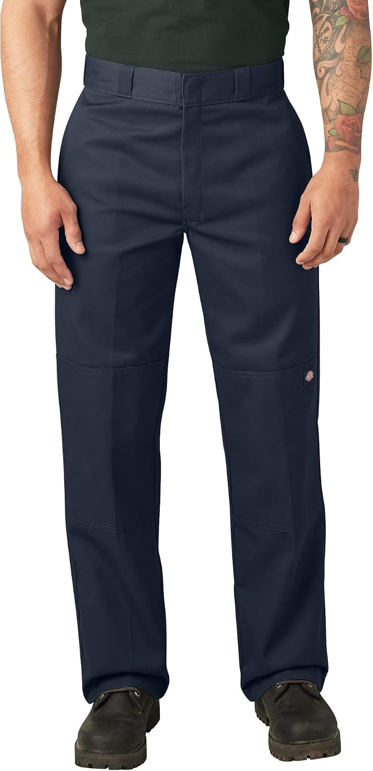 Dickies Double Knee-arbetsbyxor för män, lös passform, stora-långa