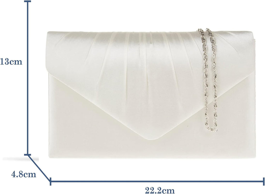 fi9® DAMER SATIN PARTY BORD BRIDAL EVENING CLUTCH HANDVÄSKA Handväska