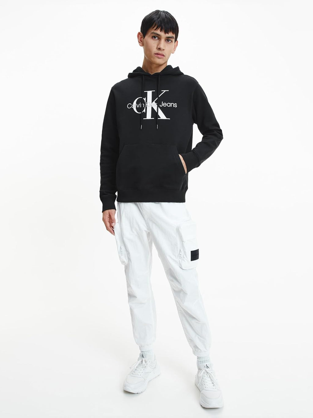 Calvin Klein Jeans herr Core Monologo Hoodie J30j320934 Huvtröjor (1-pack)
