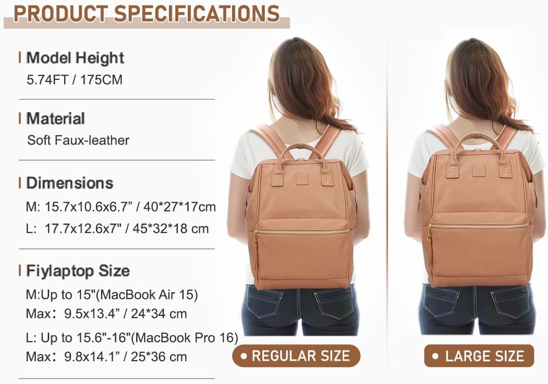 Kah&Kee unisex - vuxen Pu2 ryggsäckar (1-pack)