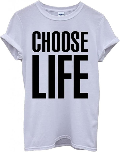 Choose Life unisex T-shirt herr dam 80-talet rolig nörd nörd nörd