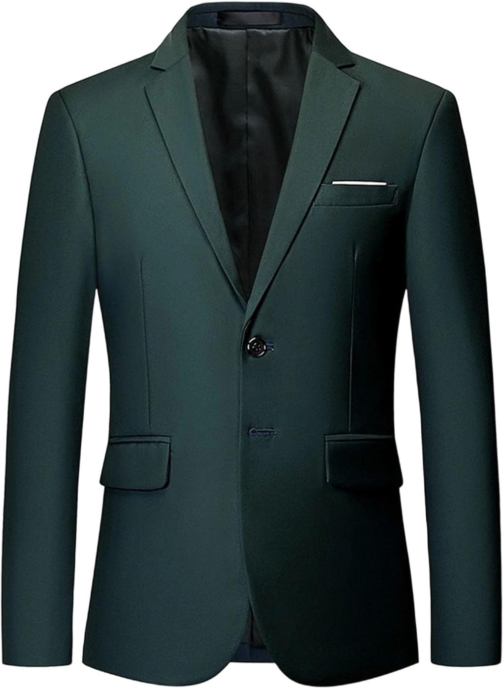 Herr Slim Fit Blazer 2 knappar kappa vardaglig enfärgad blazer kappa resa lätt kostymjacka