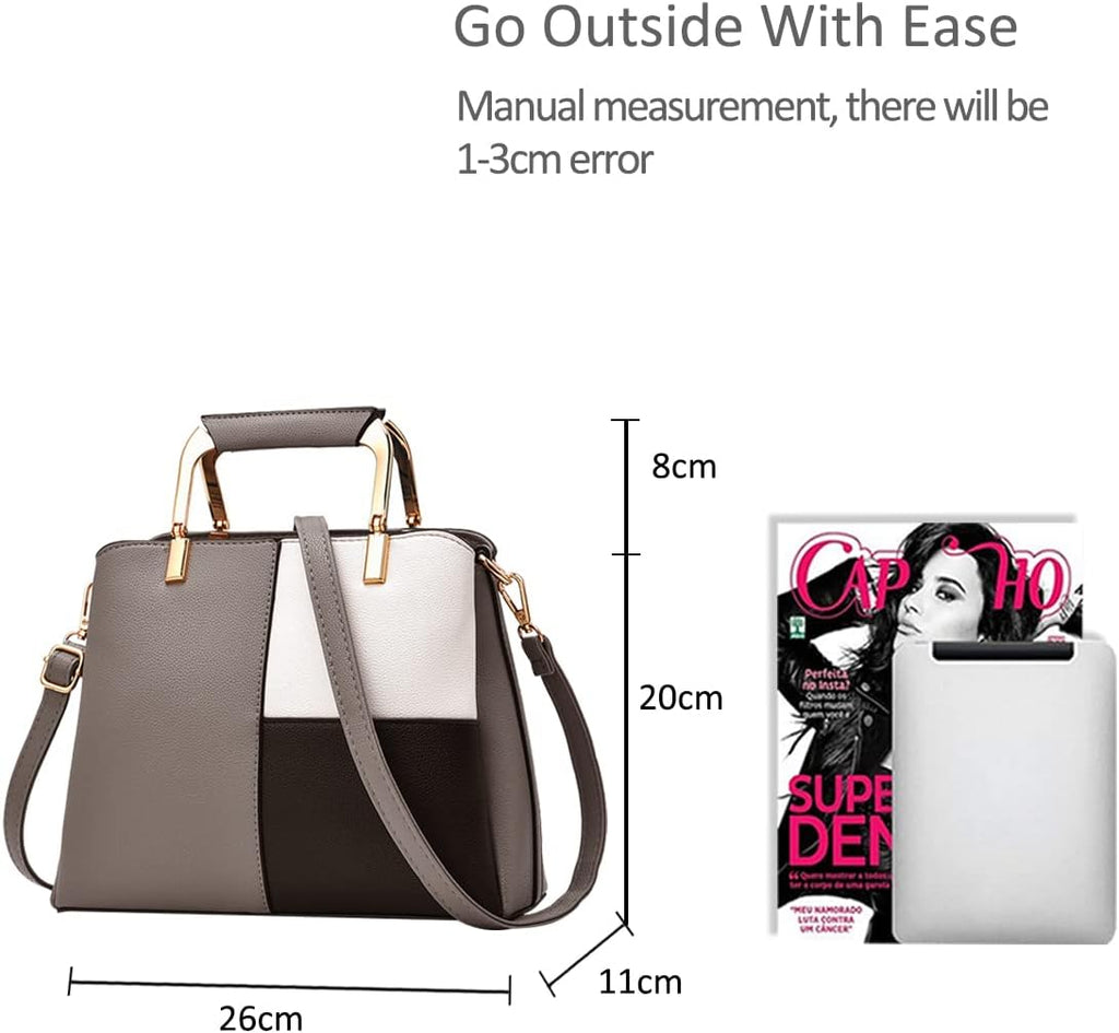 NICOLE&DORIS Dam axelväskor enkel axelväska crossbody messengerväska väska all satchel väska för dam PU läder