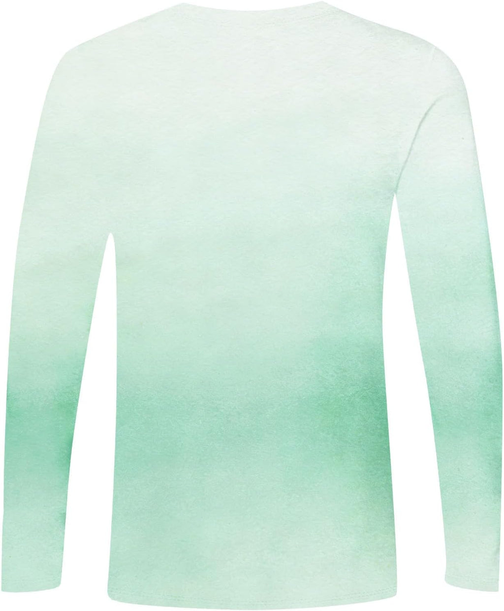 Herr långärmad t-shirt tonad färg rund hals lätt vardaglig pullover topp