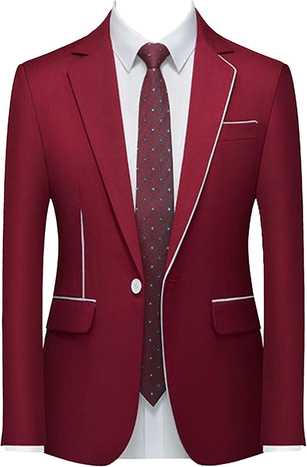 Herr smal passform koreansk trend blazer lätt hemkomst daglig sportrock en knapp smal passform kostymjackor