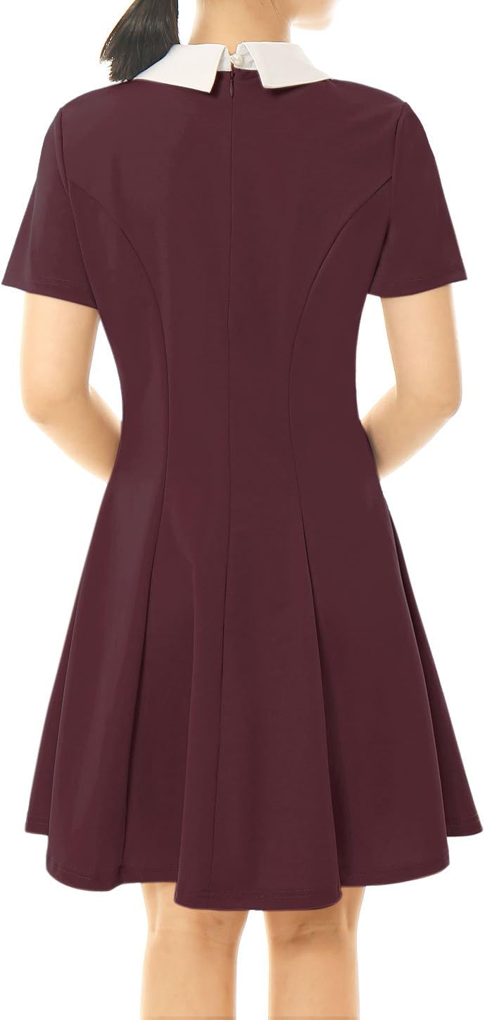 Allegra K dam Vintage Dress A-linje