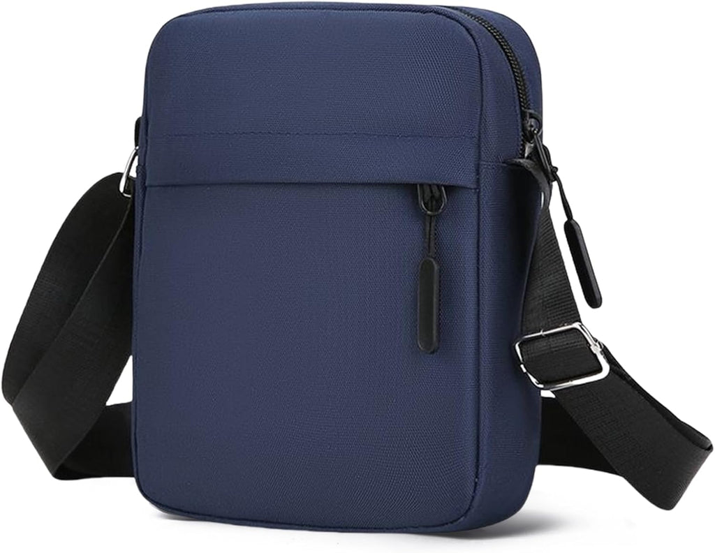 Aucuu Axelväska för män, Oxford Crossbody väska, vattentät liten sidoväska för män, ledig handväska, messengerväska med dragkedja och justerbar rem, lätt bröstväska för daglig användning, arbete