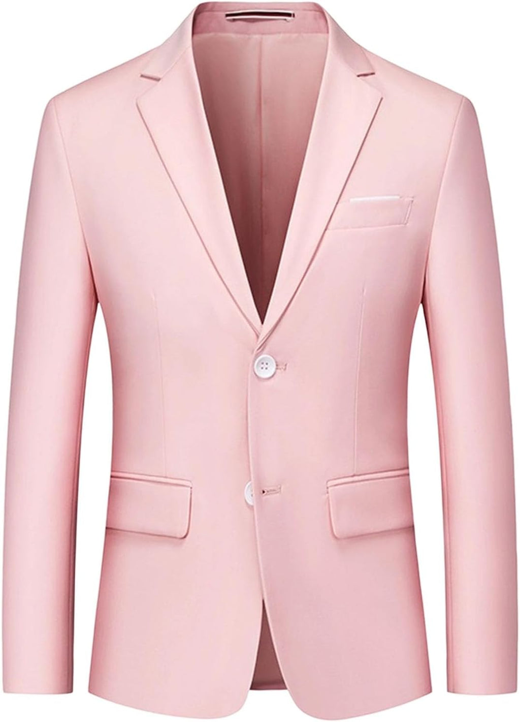 Herr Slim Fit Blazer 2 knappar kappa vardaglig enfärgad blazer kappa resa lätt kostymjacka