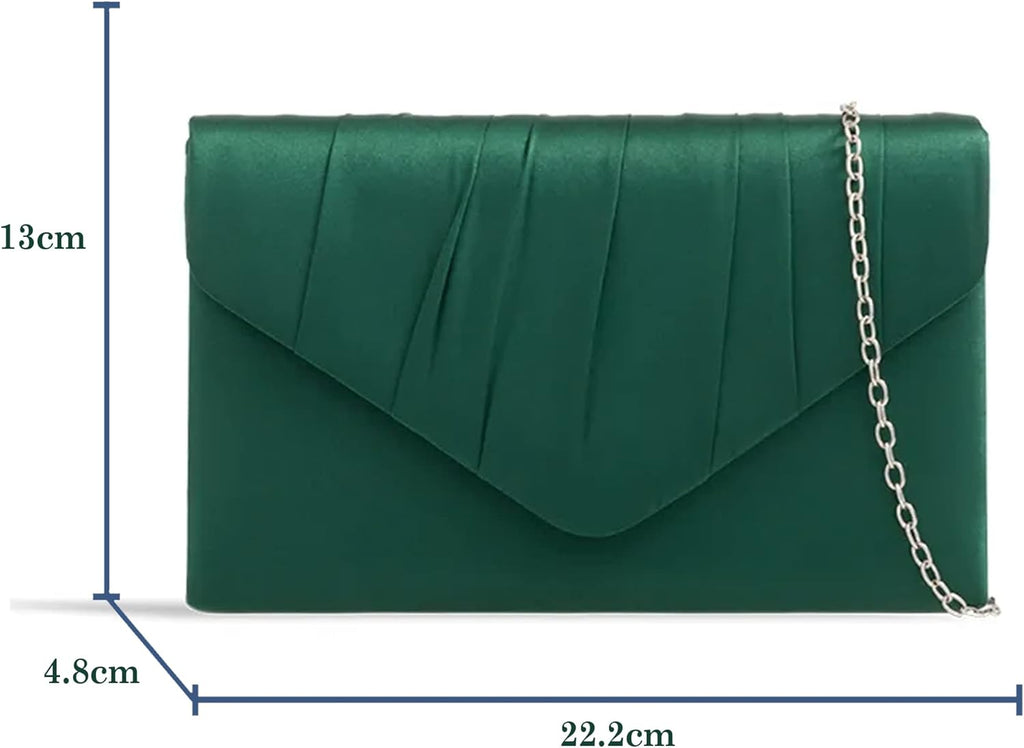 fi9® DAMER SATIN PARTY BORD BRIDAL EVENING CLUTCH HANDVÄSKA Handväska
