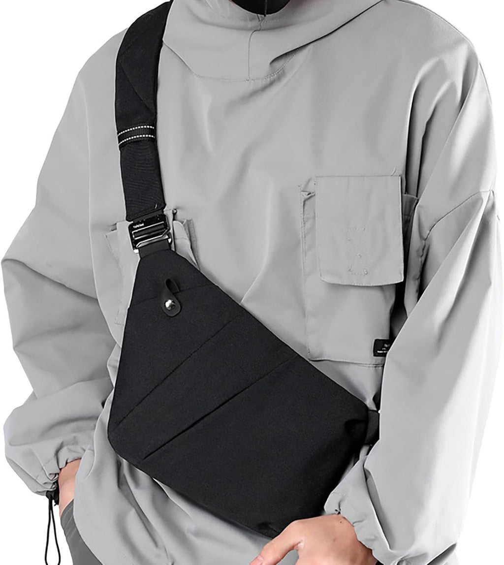 Sling Ryggsäck Herr,Chest Sling Ryggsäck Axel Ryggsäck - Sling Chest Crossbody Bag Bärbar Vattentät Stor kapacitet för camping Daglig användning Resevandring Onlynery