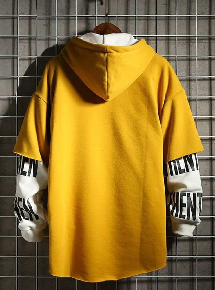 Hello MrLin Herrarmode Techwear Hip Hop Kapuzenpullover Japanischer Streetwear Patchwork Urban Jumper