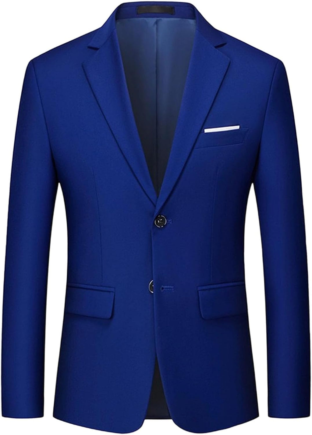 Herr Slim Fit Blazer 2 knappar kappa vardaglig enfärgad blazer kappa resa lätt kostymjacka