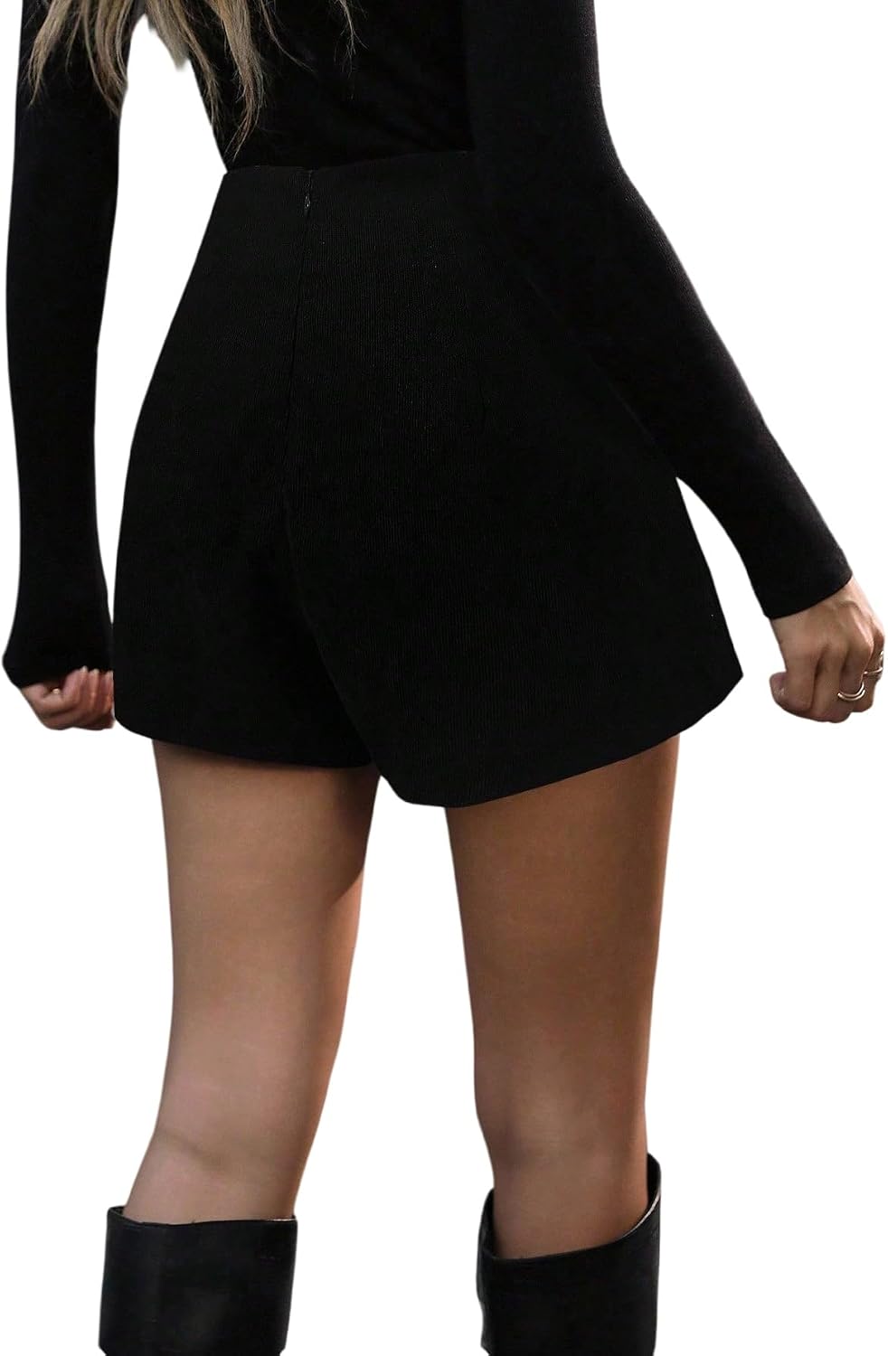 SOLY HUX Dam byxkjol korta byxor shorts elegant fritidskjol hög midja byxkjol kort festival outfit höst fest klubbkläder
