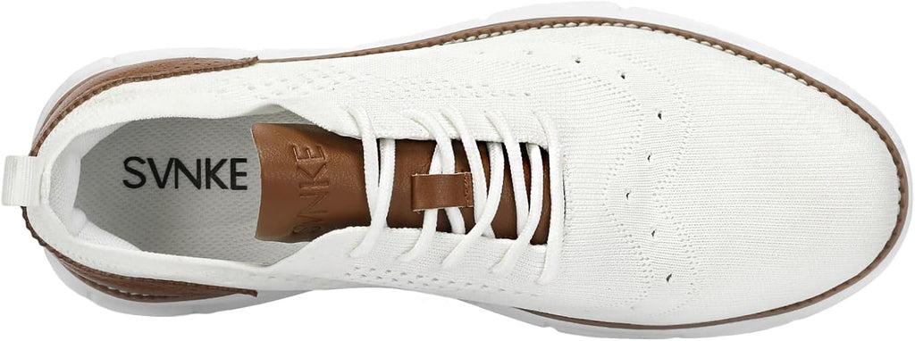 SVNKE mäns Oxfordskor formella promenadskor finskor klassiska halkfria business vardagsskor snörning lätt sneaker